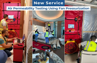 Announcing our new service “Air Permeability Testing Using Fan Pressurization”