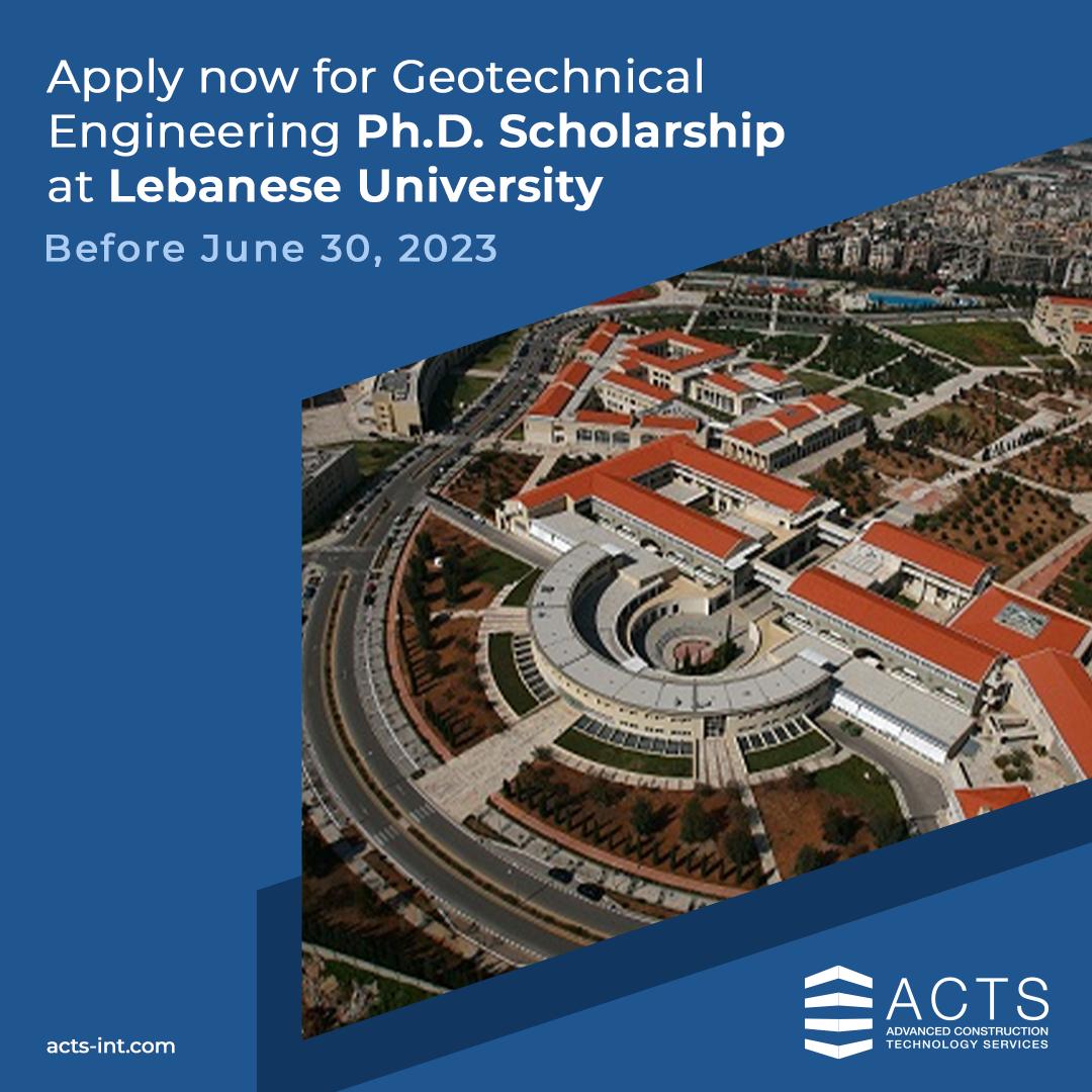 Lebanese University Ph.D. Scholarship